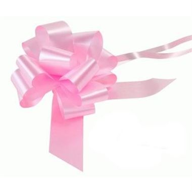 Ribbon Pull Bows Light Pink - 50mm