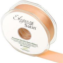 Ribbon Satin Peach - 25mm 