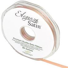 Ribbon Satin Peach - 6mm 