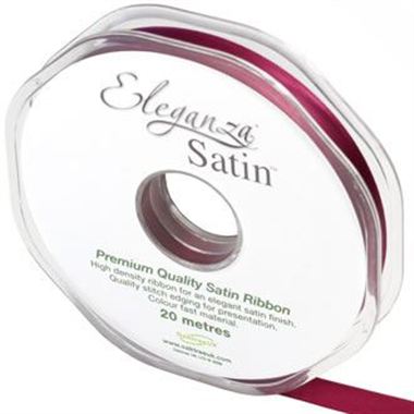 Ribbon Satin Burgundy - 10mm 