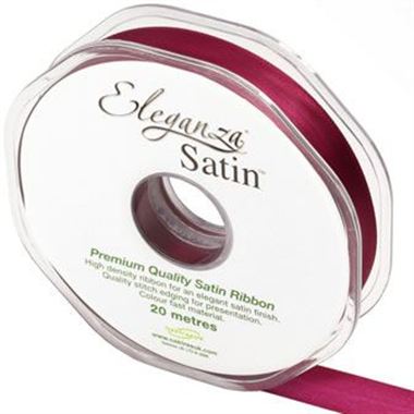 Ribbon Satin Burgundy - 15mm 
