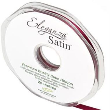 Ribbon Satin Burgundy - 6mm 
