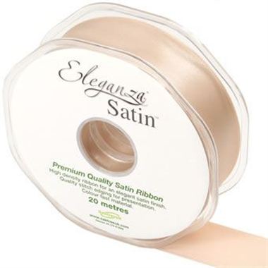 Ribbon Satin Champagne Gold - 25mm