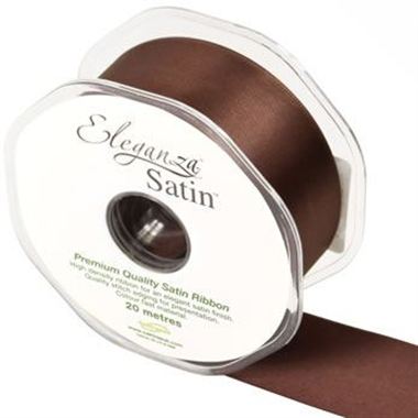 Ribbon Satin Chocolate - 38mm
