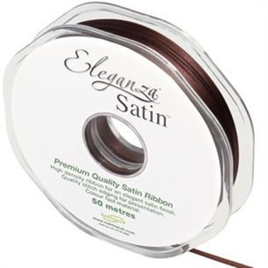 Ribbon Satin Chocolate - 3mm