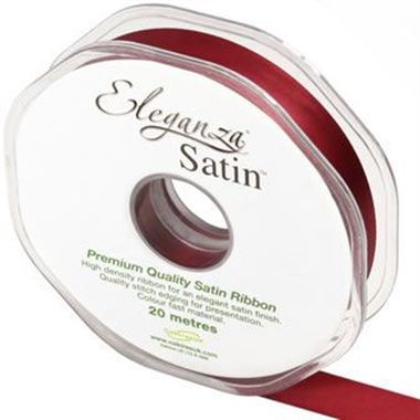 Ribbon Satin Claret - 15mm 