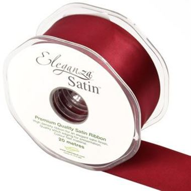 Ribbon Satin Claret - 38mm