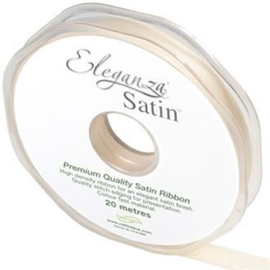 Ribbon Satin Cream - 10mm 