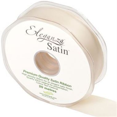 Ribbon Satin Cream - 25mm 