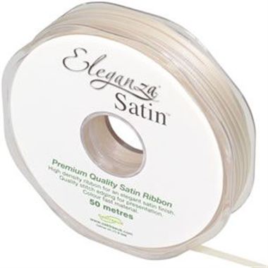 Satin Ribbon 3mm - Cream x 1 roll (RI7412)