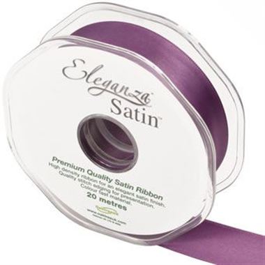 Ribbon Satin Damson - 25mm