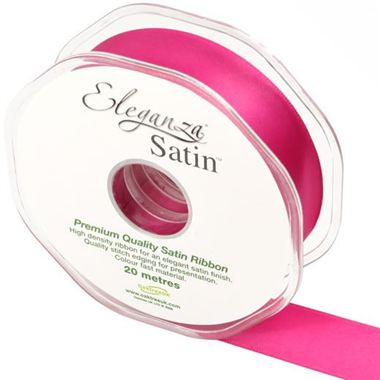 Ribbon Satin Fuschia - 25mm 
