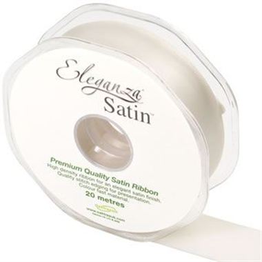 Ribbon Satin Ivory - 25mm