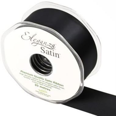 Ribbon Satin Black - 38mm