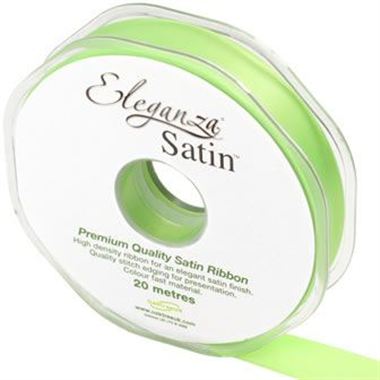 Ribbon Satin Lime Green - 15mm