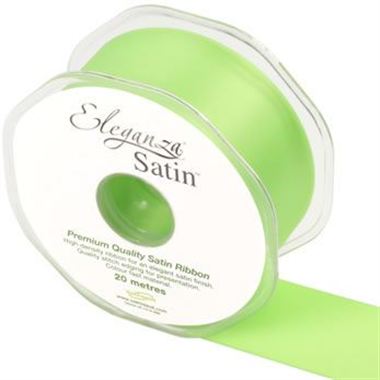 Ribbon Satin Lime Green - 38mm