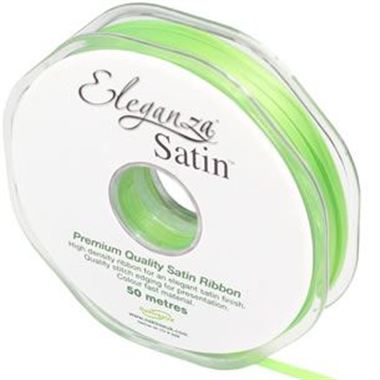 Ribbon Satin Lime Green - 3mm