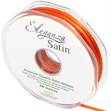Ribbon Satin Orange - 3mm
