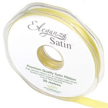 Ribbon Satin Pale Yellow - 10mm 