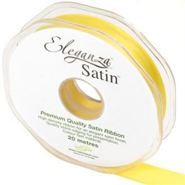 Ribbon Satin Yellow - 15mm