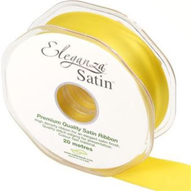 Ribbon Satin Yellow - 25mm