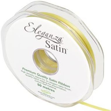 Ribbon Satin Pale Yellow - 3mm