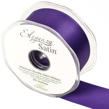 Ribbon Satin Plum - 38mm