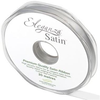 Ribbon Satin Silver - 10mm
