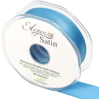 Ribbon Satin Turquoise - 25mm 
