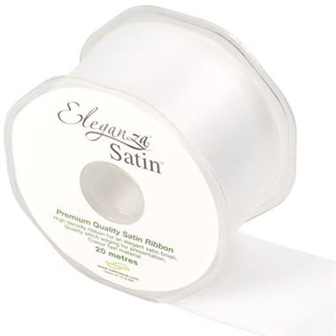 Ribbon Satin White - 50mm