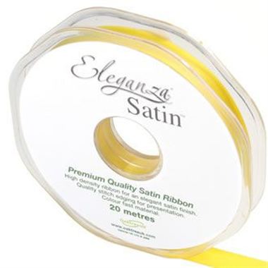 Ribbon Satin Yellow - 10mm 
