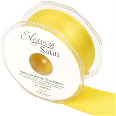 Ribbon Satin Yellow - 38mm