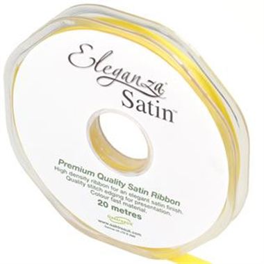 Ribbon Satin Yellow - 6mm 