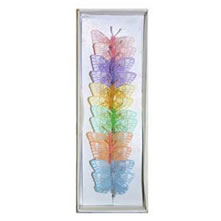 Silk Butterflies Pastel Mix Feather 1.5"