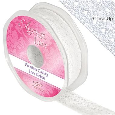 Victorian Lace White - 27mm