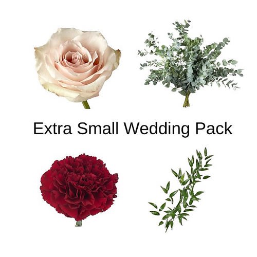 Wedding Flower Packs - Nude, Burgundy, Red