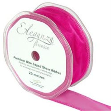 Ribbon Organza Fuchsia - 32mm