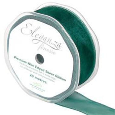 Ribbon Organza Green - 32mm 