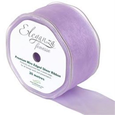 Ribbon Organza Lavender - 50mm