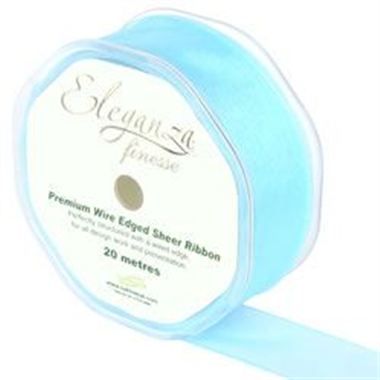 Ribbon Organza Light Blue - 32mm