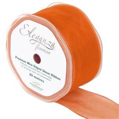 Ribbon Organza Orange - 50mm 