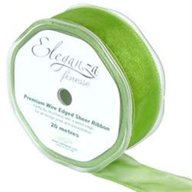Ribbon Organza Pistachio - 32mm