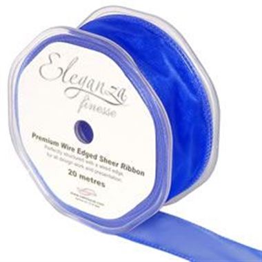 Ribbon Organza Royal Blue - 32mm