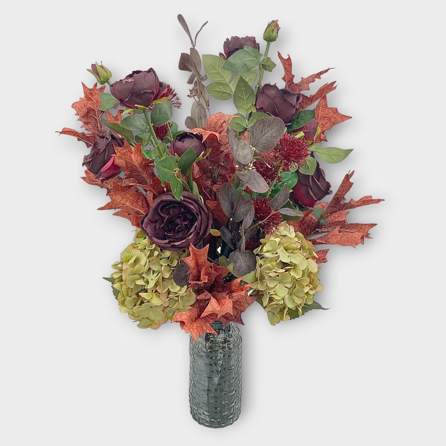 Artificial Faux Flower Arrangement Kit With Vase Suki Silk Flowers UK