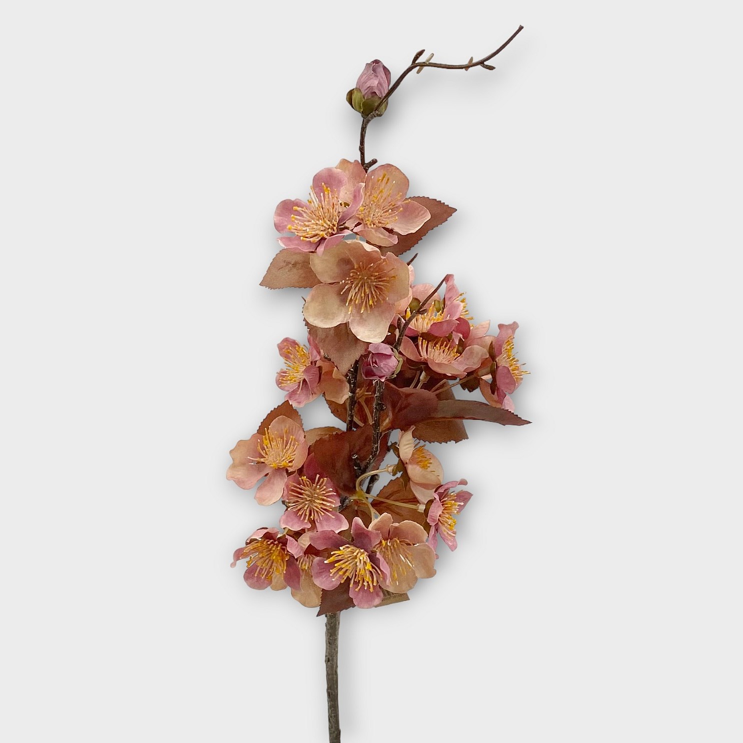 Artificial Faux Silk Flowers & Foliage UK Artificial Faux Bloosom Spray Purple 67cm