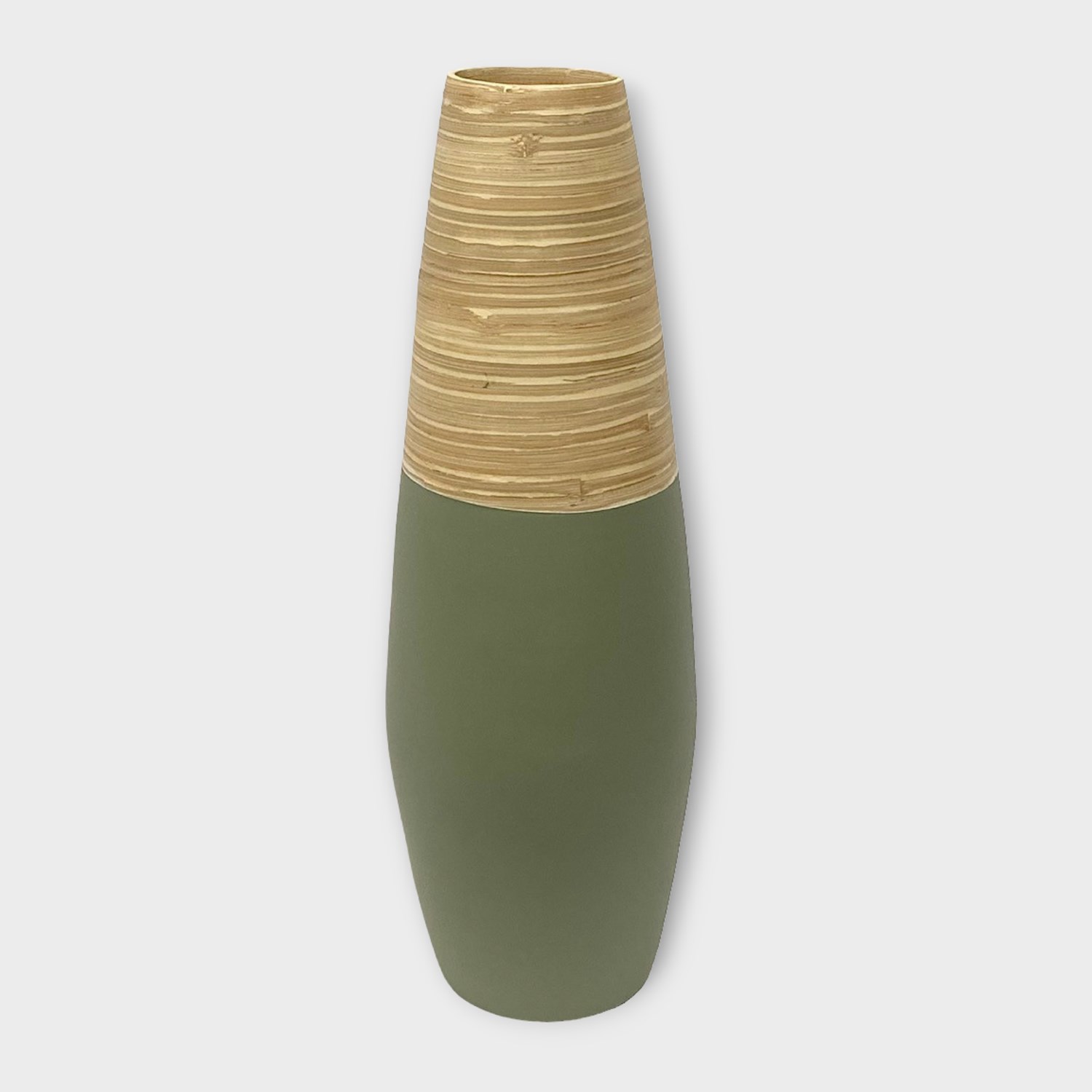 Bamboo Vase Green & Natural 58cm Eco Friendly & Biodegrable Florists
