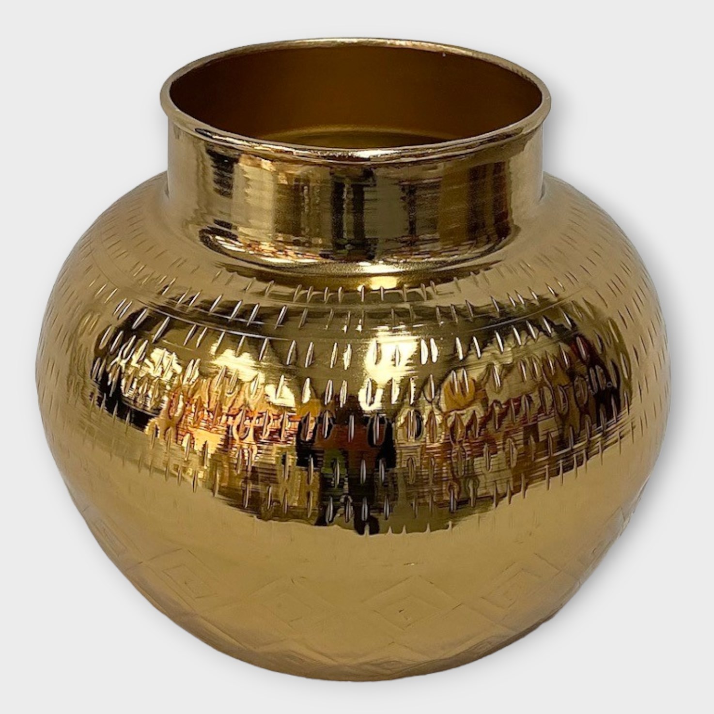 Gold Iron Vase 21cm Wholesale Florist Supplies UK Wedding Table