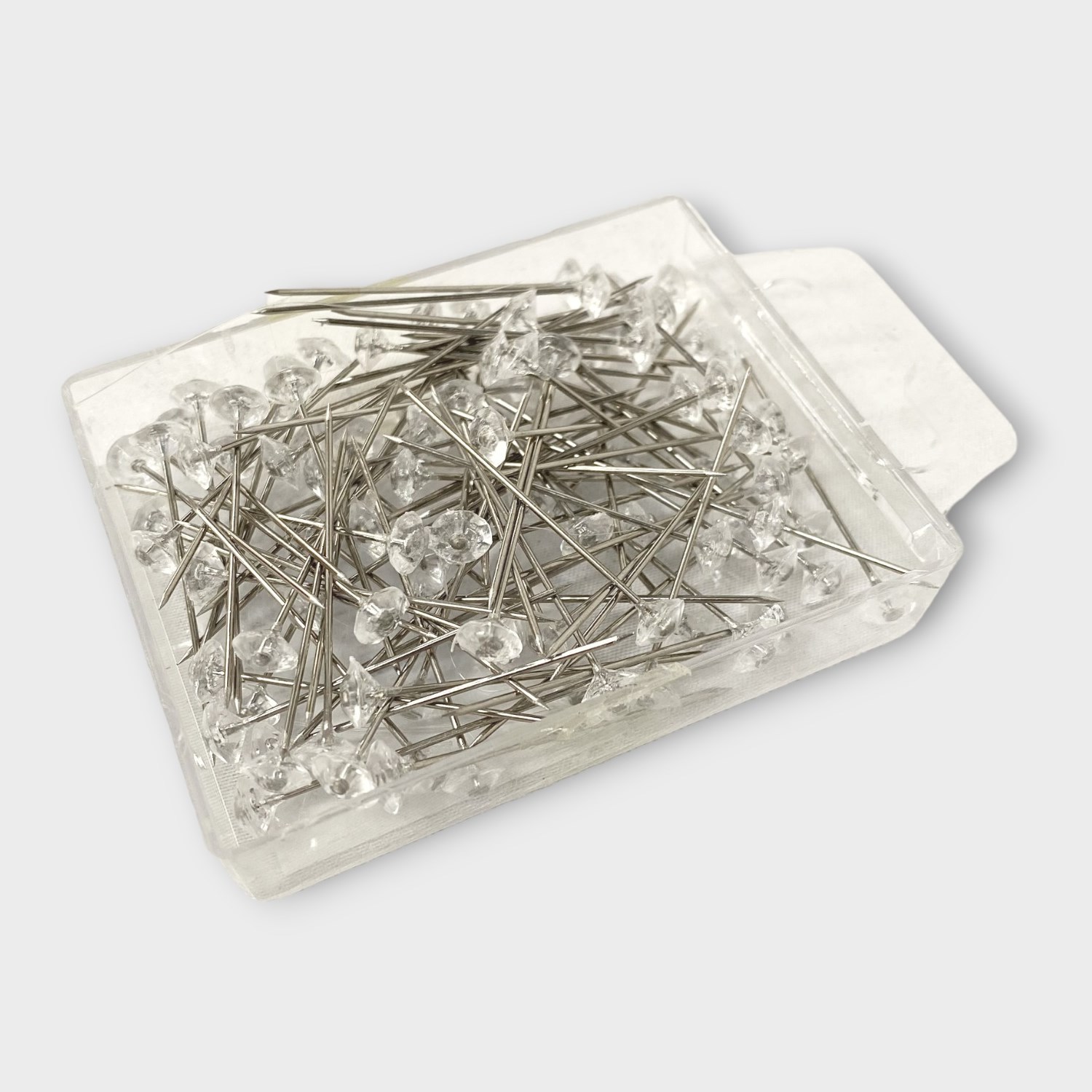 Crystal Diamante Pins - 200 Piece Box Of 1 Inch Floral Craft Bling Pins